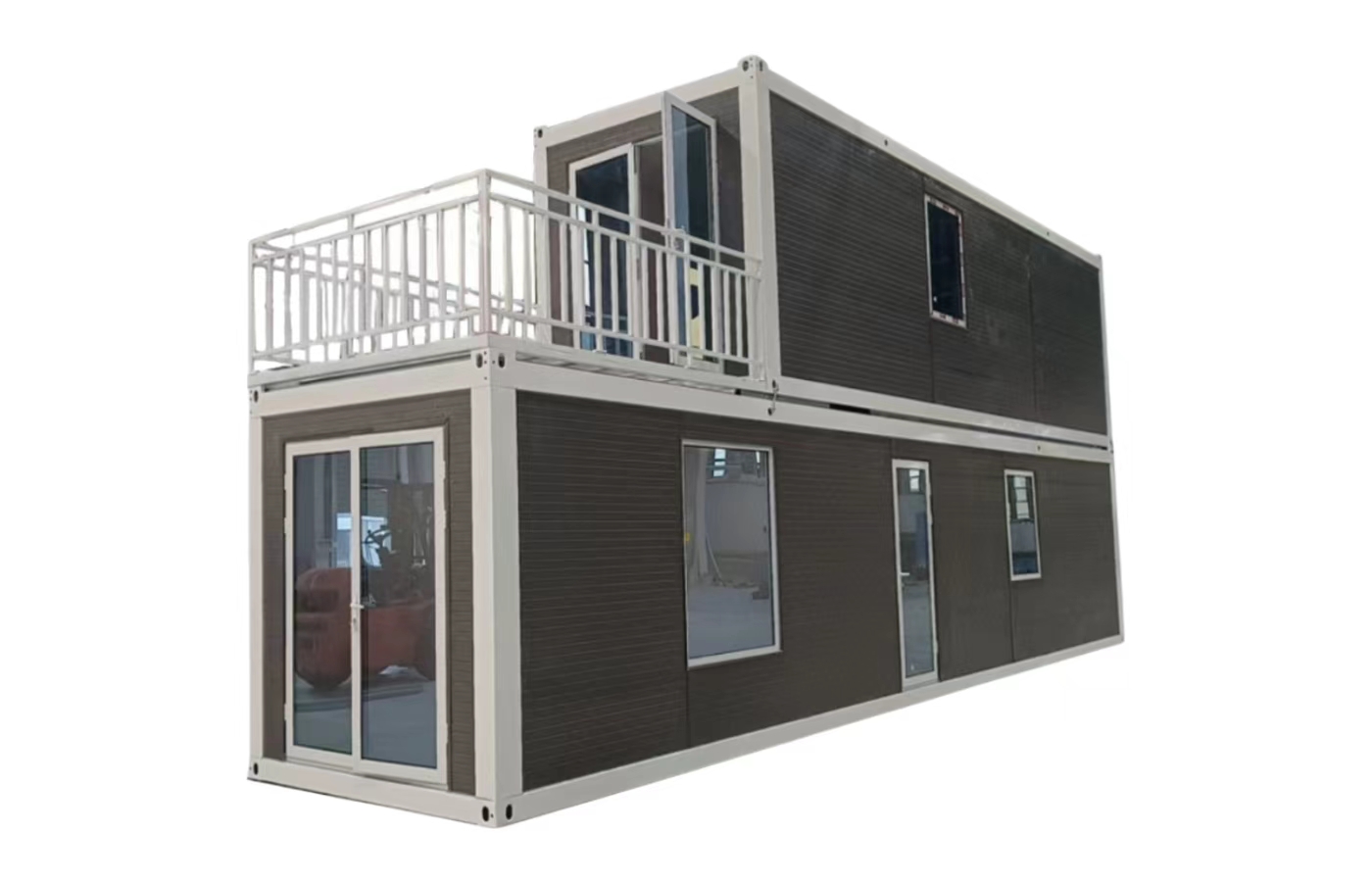 خانه کانتینری ثابت 20 فوتی سفارشی با پنجره از کف تا سقف خانه کانتینری ثابت 20 فوتی سفارشی با پنجره از کف تا سقف