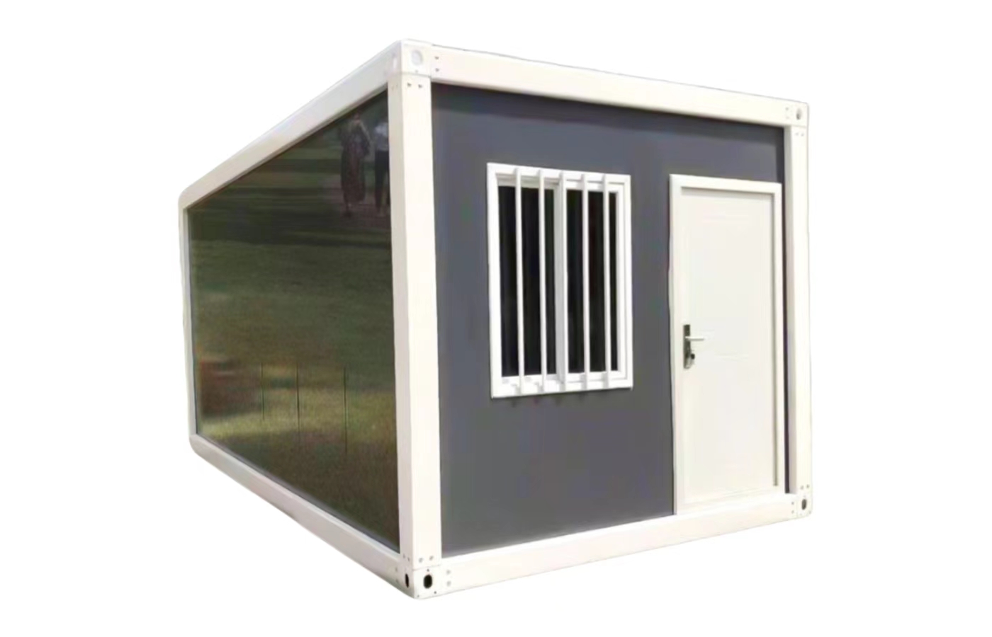 خانه کانتینری ثابت 20 فوتی سفارشی با پنجره از کف تا سقف خانه کانتینری ثابت 20 فوتی سفارشی با پنجره از کف تا سقف